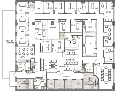 Suite 300 Medical Test Fit preview