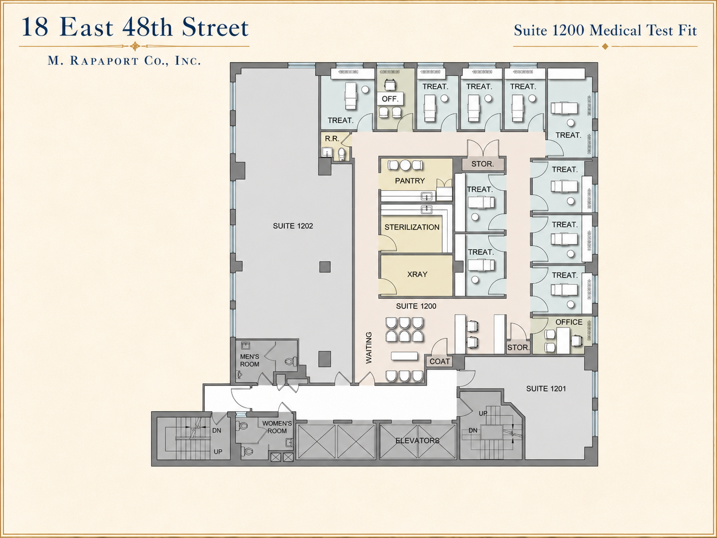 Suite 1200 Medical Test Fit preview